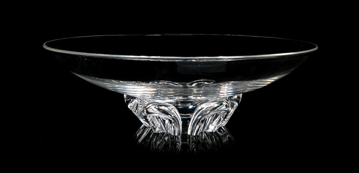 A Steuben Center Bowl Diameter 13 inches.