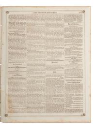 [AFRICAN AMERICANA - EMANCIPATION PROCLAMATION]. Church Advocate . Vol. XXVII, No. 21. Lancaster, PA: E.H. Thomas, J.S. Gable, and George Ross, 25 September 1862.