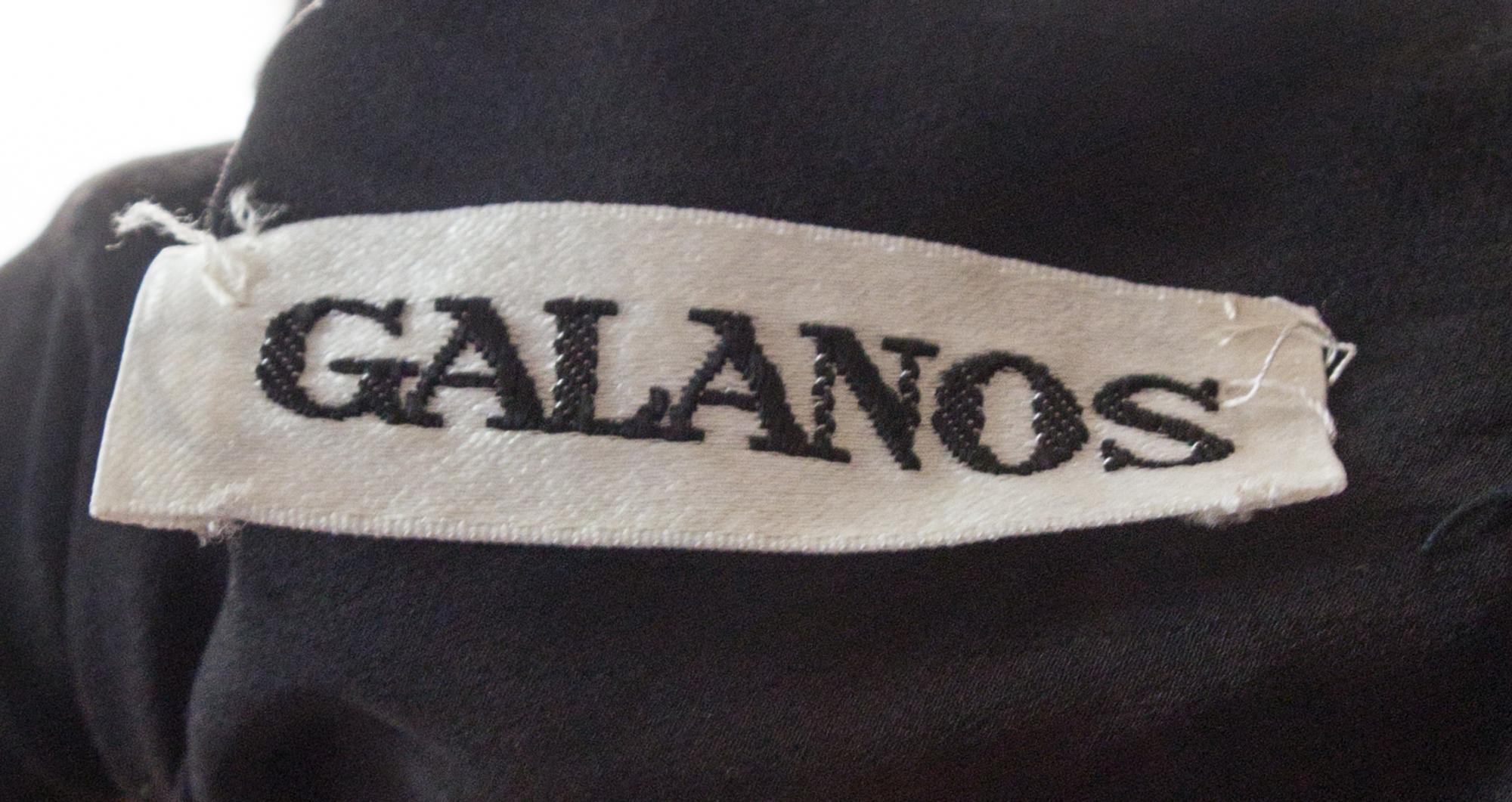A Galanos Multicolor Wool Striped Coat,
