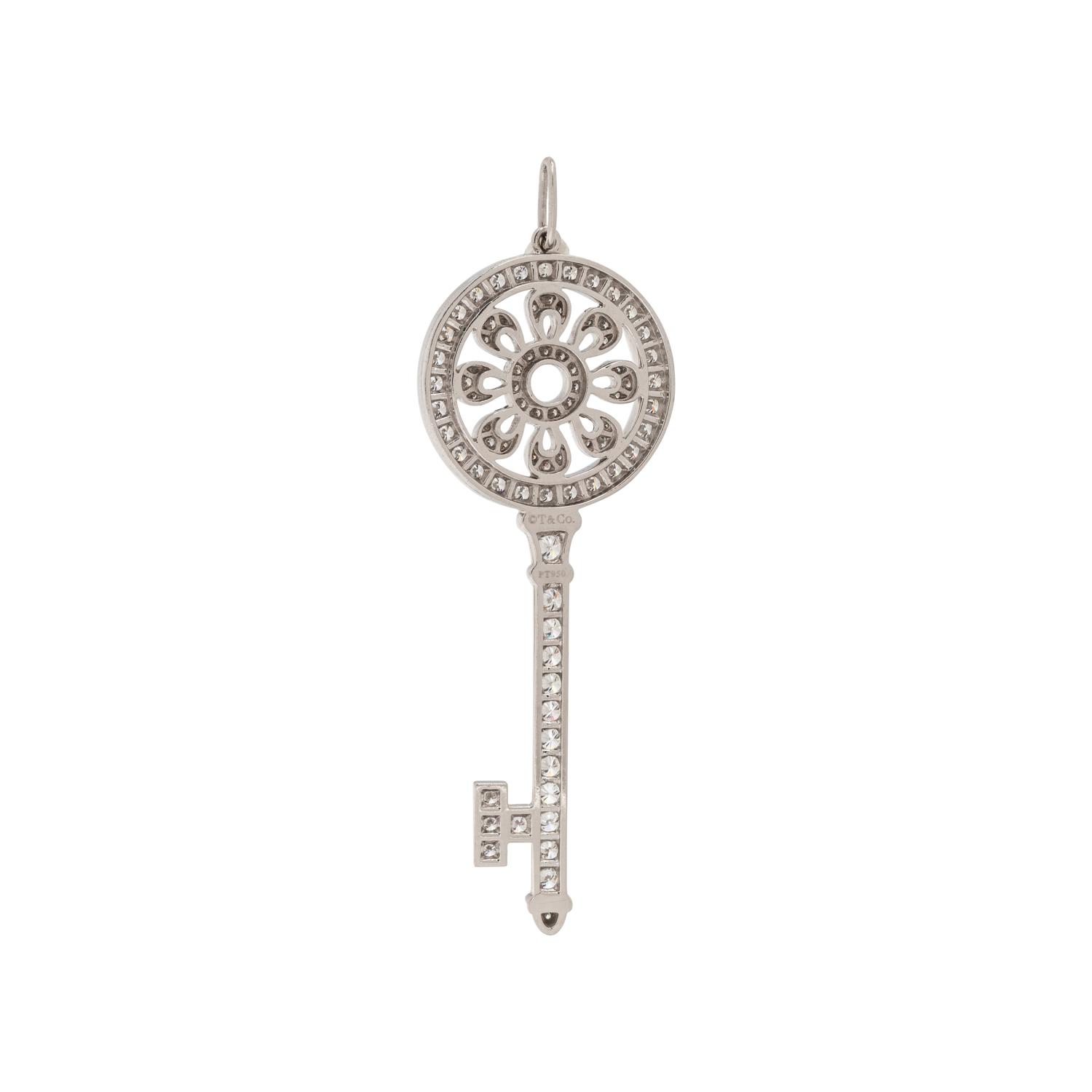 TIFFANY & CO., DIAMOND KEY PENDANT