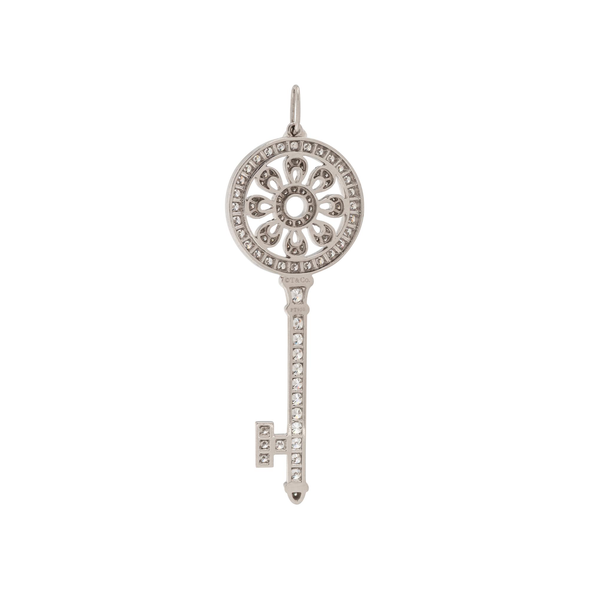 TIFFANY & CO., DIAMOND KEY PENDANT