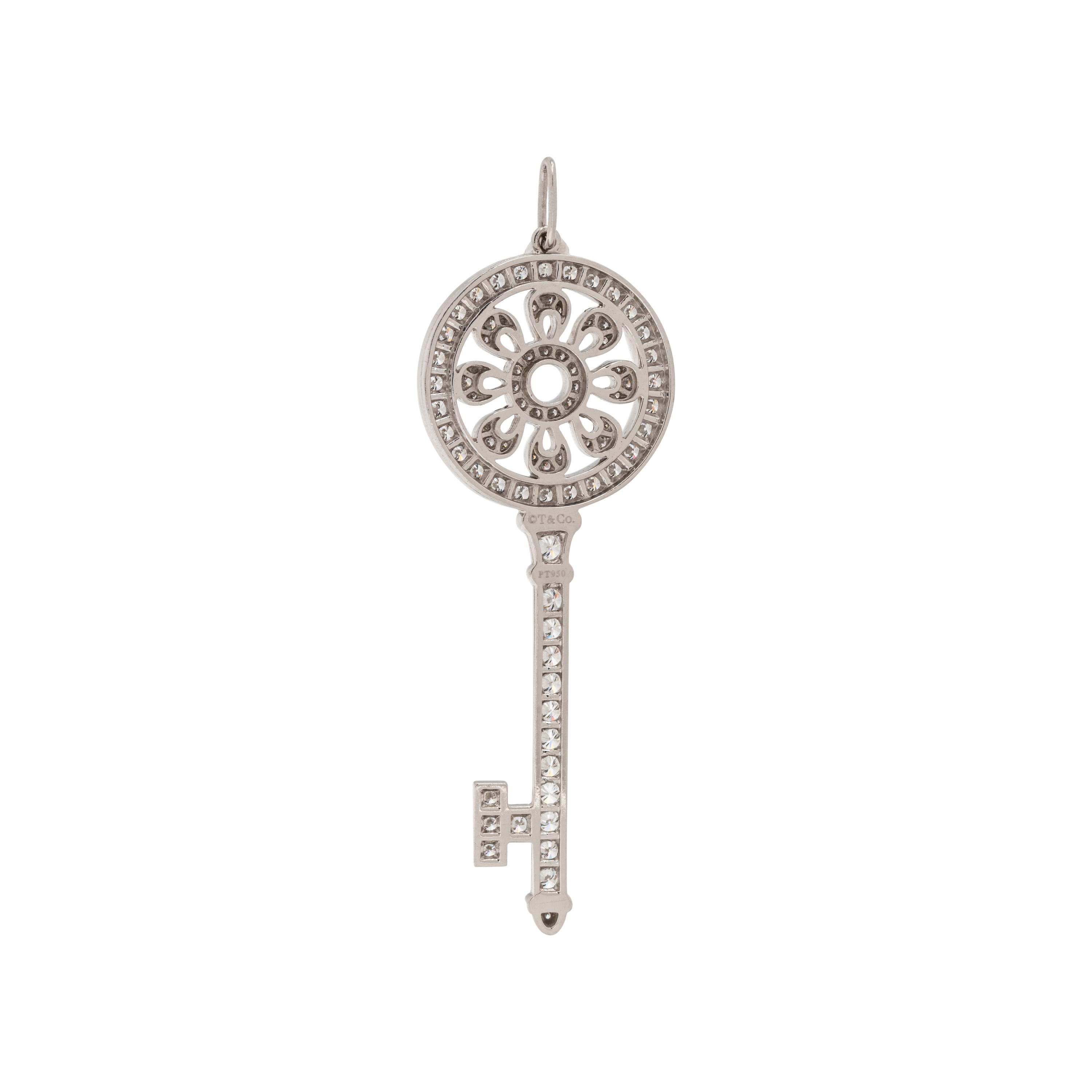 TIFFANY & CO., DIAMOND KEY PENDANT