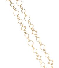 BAGH, YELLOW GOLD AND DIAMOND LONG CHAIN NECKLACE