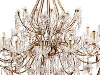 An Italian Beaded Twelve-Light Chandelier