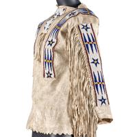 Sioux Boy's Beaded Hide War Shirt