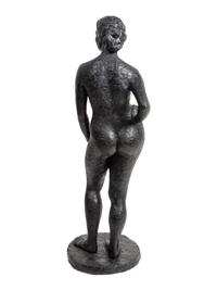 A Plaster Standing Nude Sculpture of a Woman