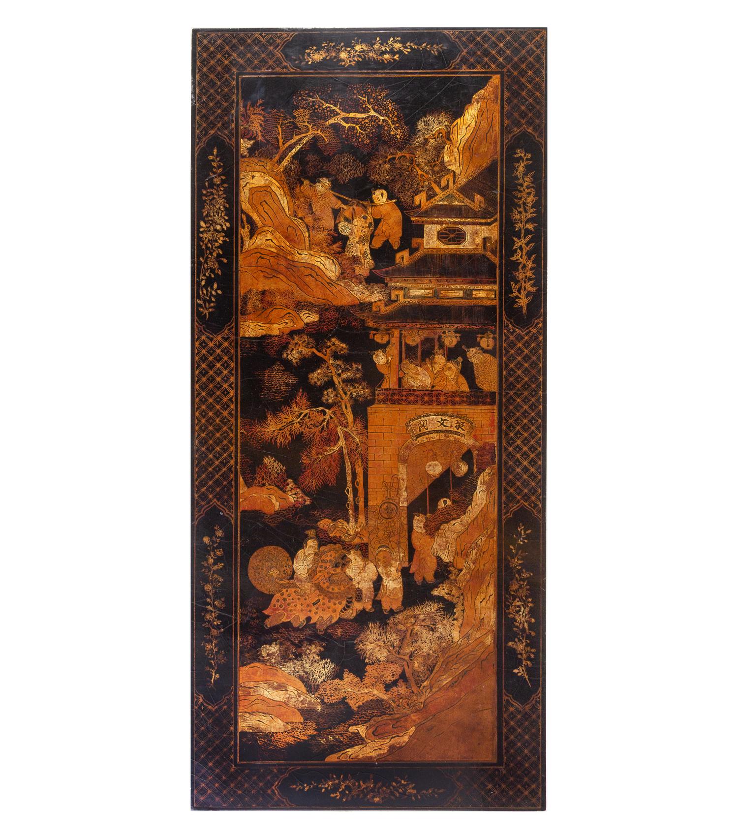 A Chinese Export Black Lacquer Low Table