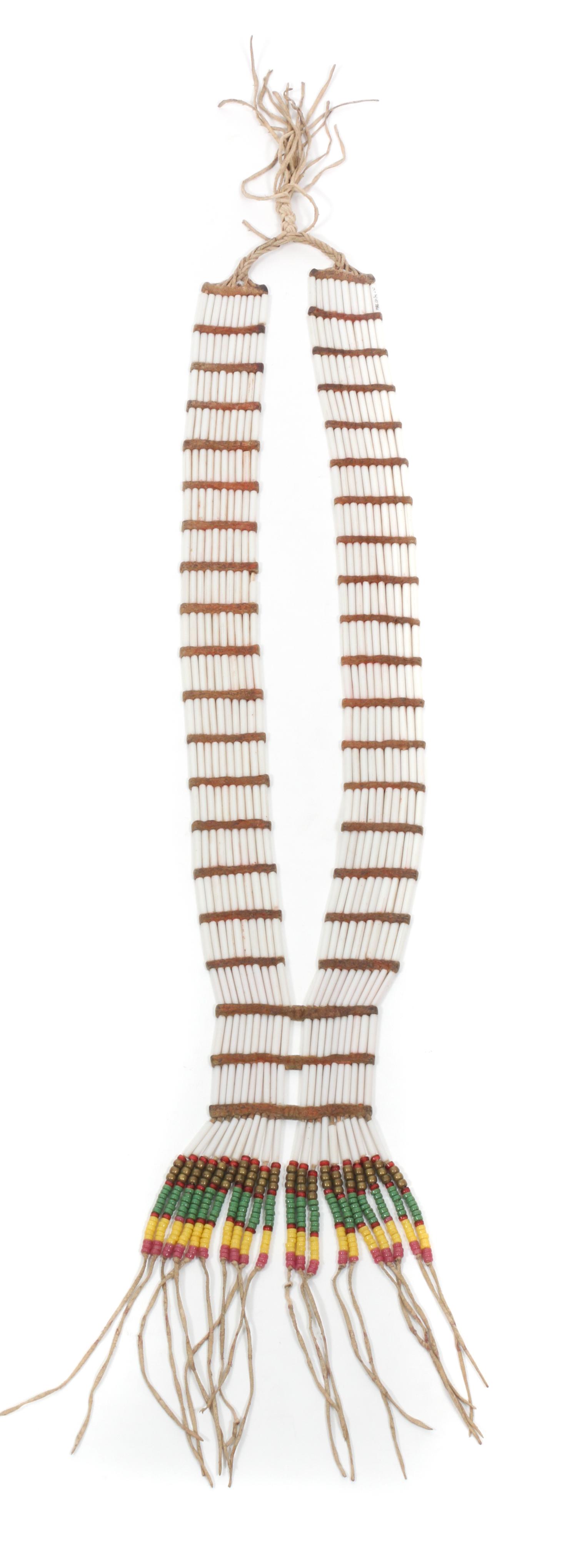 A Nez Perce Glass Bead Necklace Length 29 inches. — CIRCA 1890