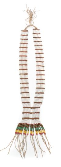 A Nez Perce Glass Bead Necklace Length 29 inches. — CIRCA 1890
