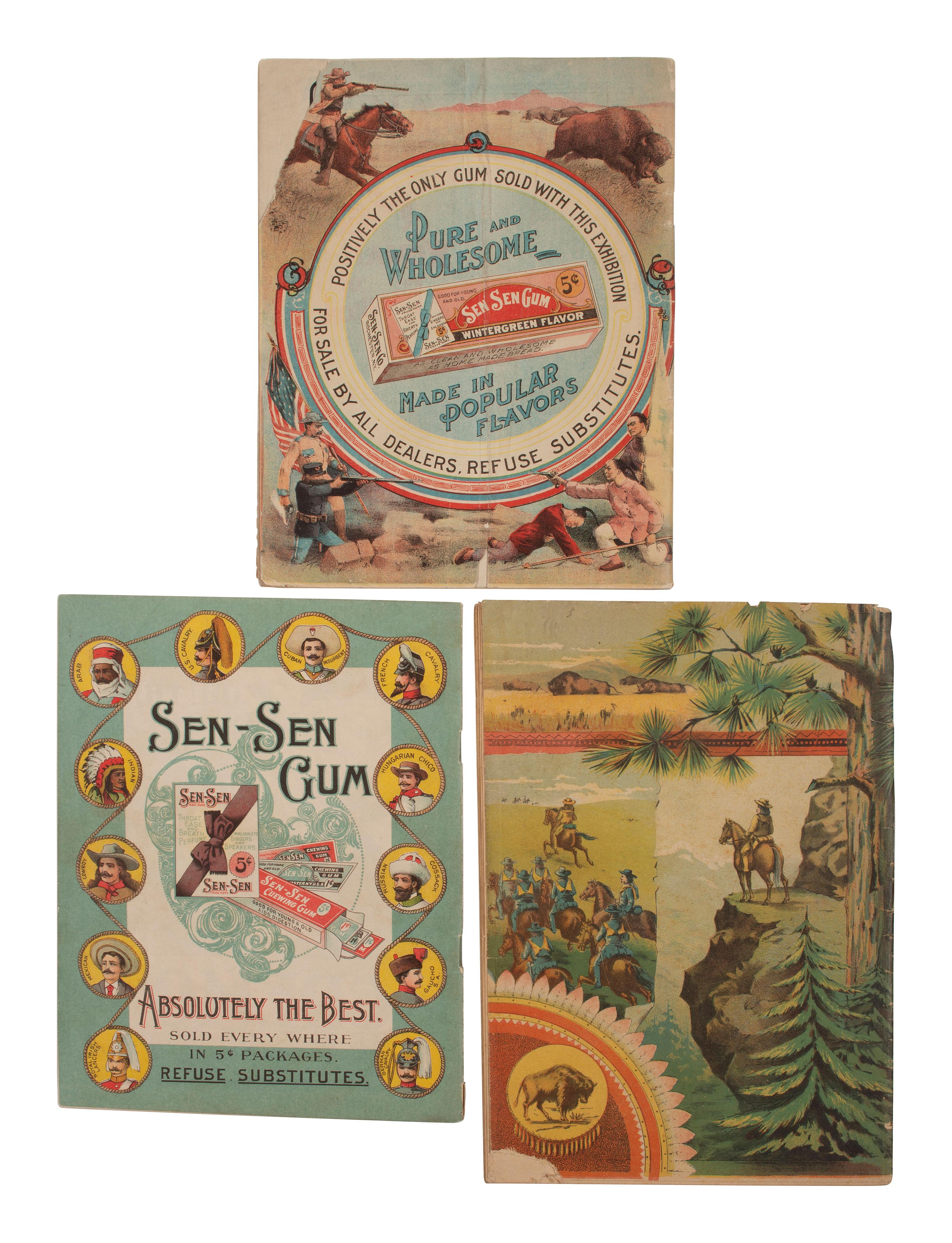 [WILD WEST SHOWS]. A group of 3 Buffalo Bill's Wild West Show programs for 1889, 1900, and 1902.