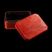 Three Japanese Lacquer Covered Boxes