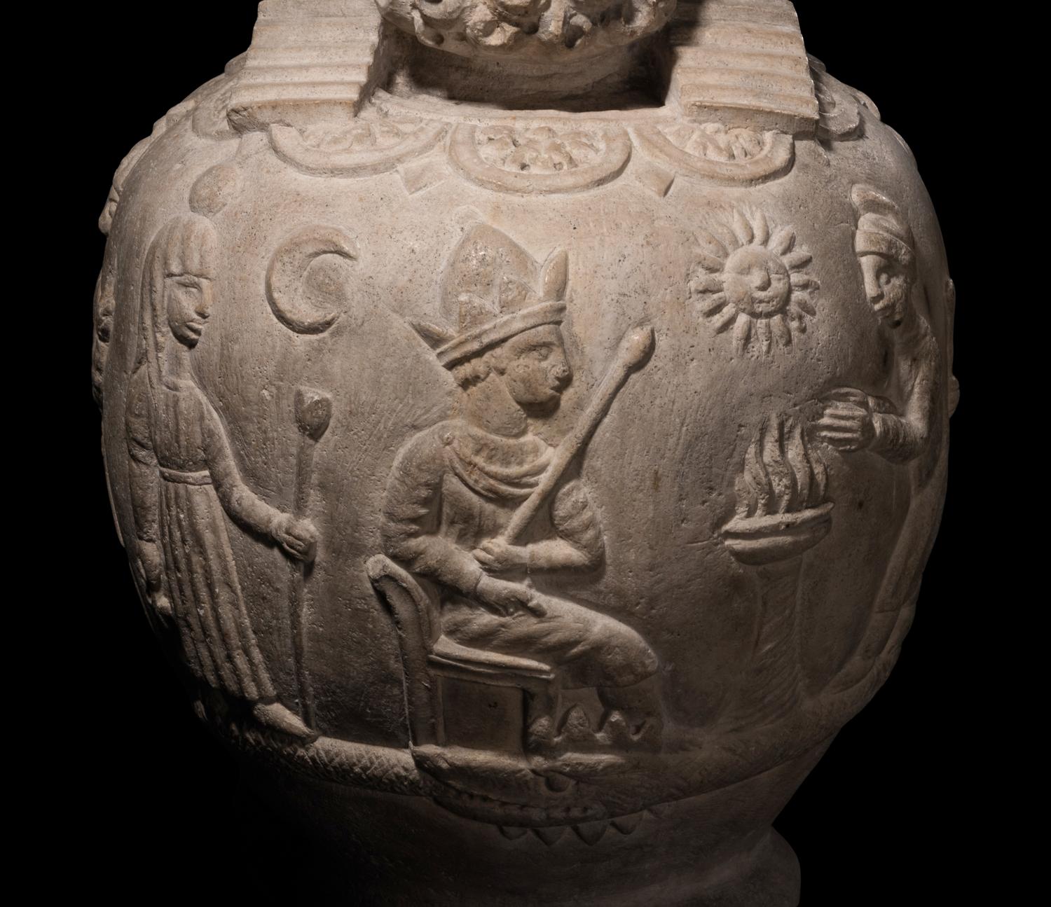 A Carved Stone Osiris-Canopus