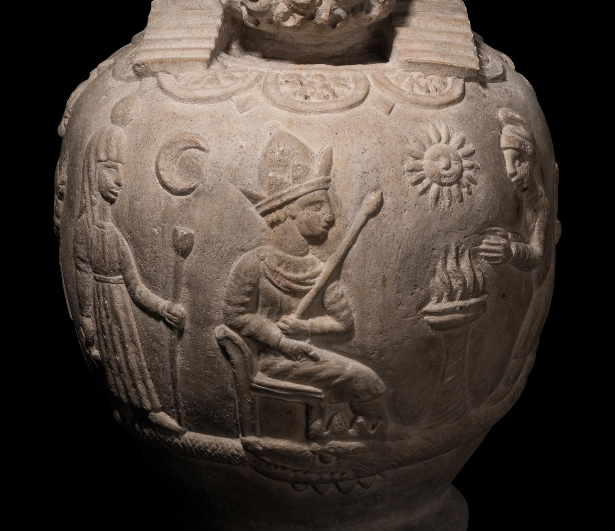A Carved Stone Osiris-Canopus