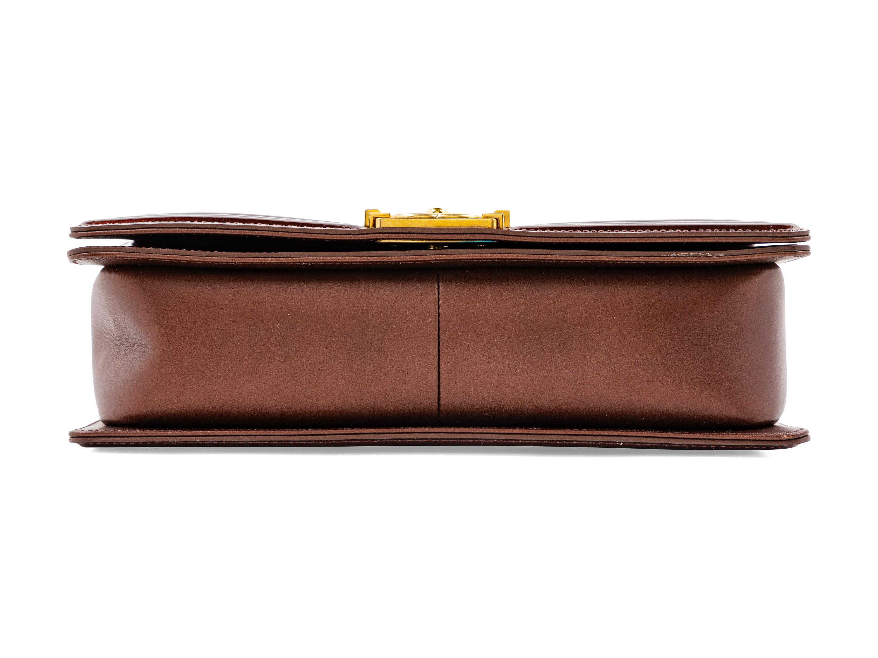 Chanel Medium Patent Leather Boy Bag, 2015-2016
