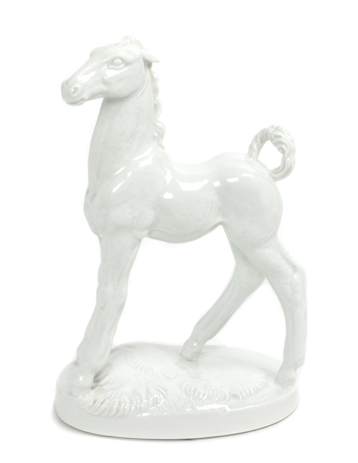 A Meissen Blanc de Chine Porcelain Figure Height 7 3/4 inches. — 19TH/20TH CENTURY