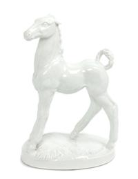 A Meissen Blanc de Chine Porcelain Figure Height 7 3/4 inches. — 19TH/20TH CENTURY
