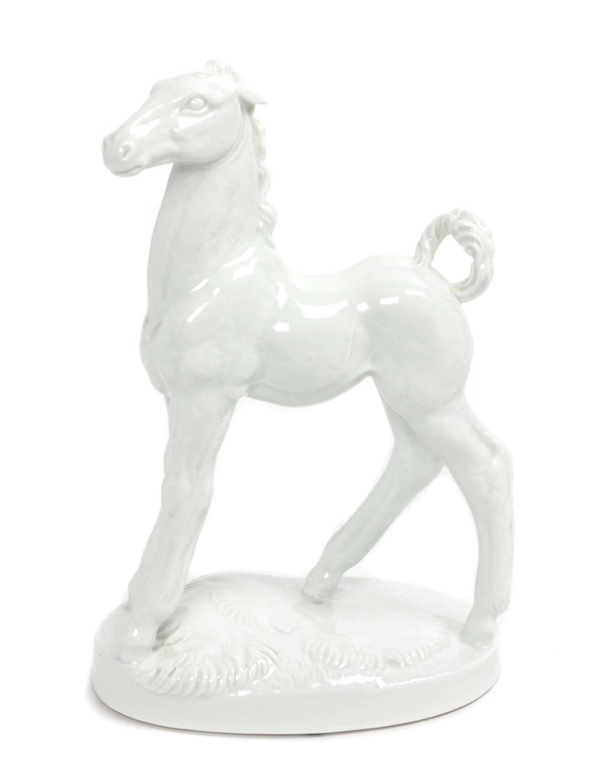 A Meissen Blanc de Chine Porcelain Figure Height 7 3/4 inches. — 19TH/20TH CENTURY