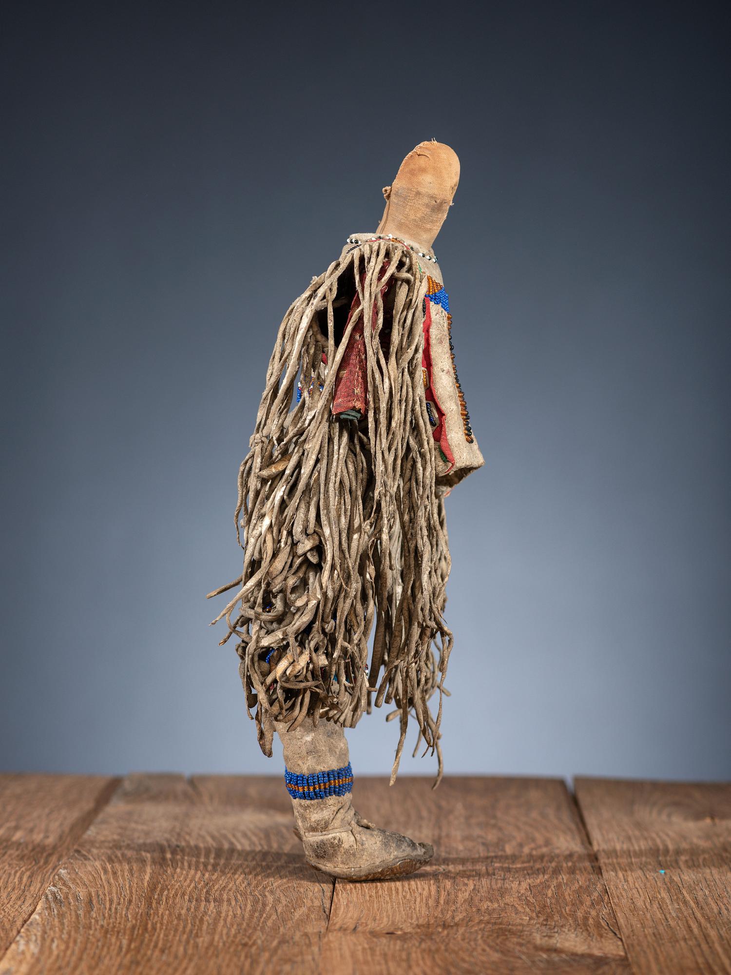 Apache Beaded Hide Doll