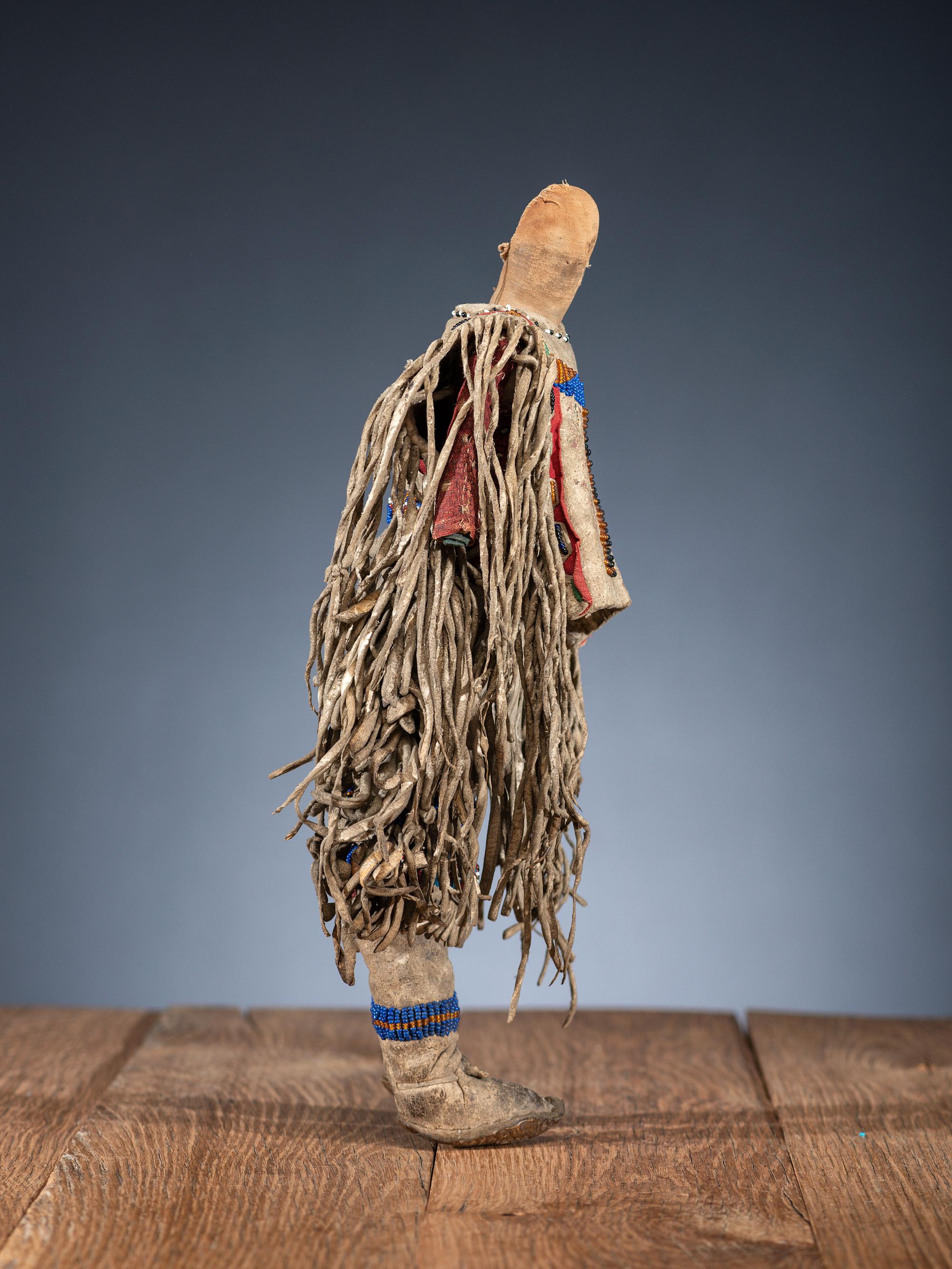 Apache Beaded Hide Doll
