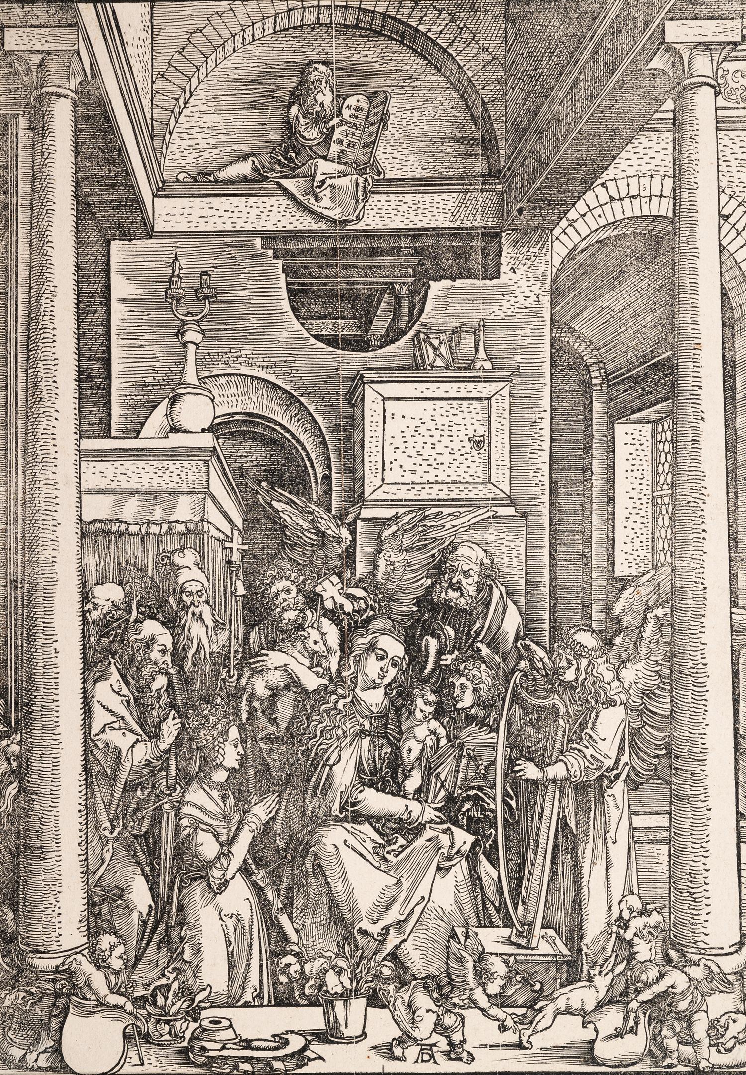 A group of five prints from The Life of the Virgin