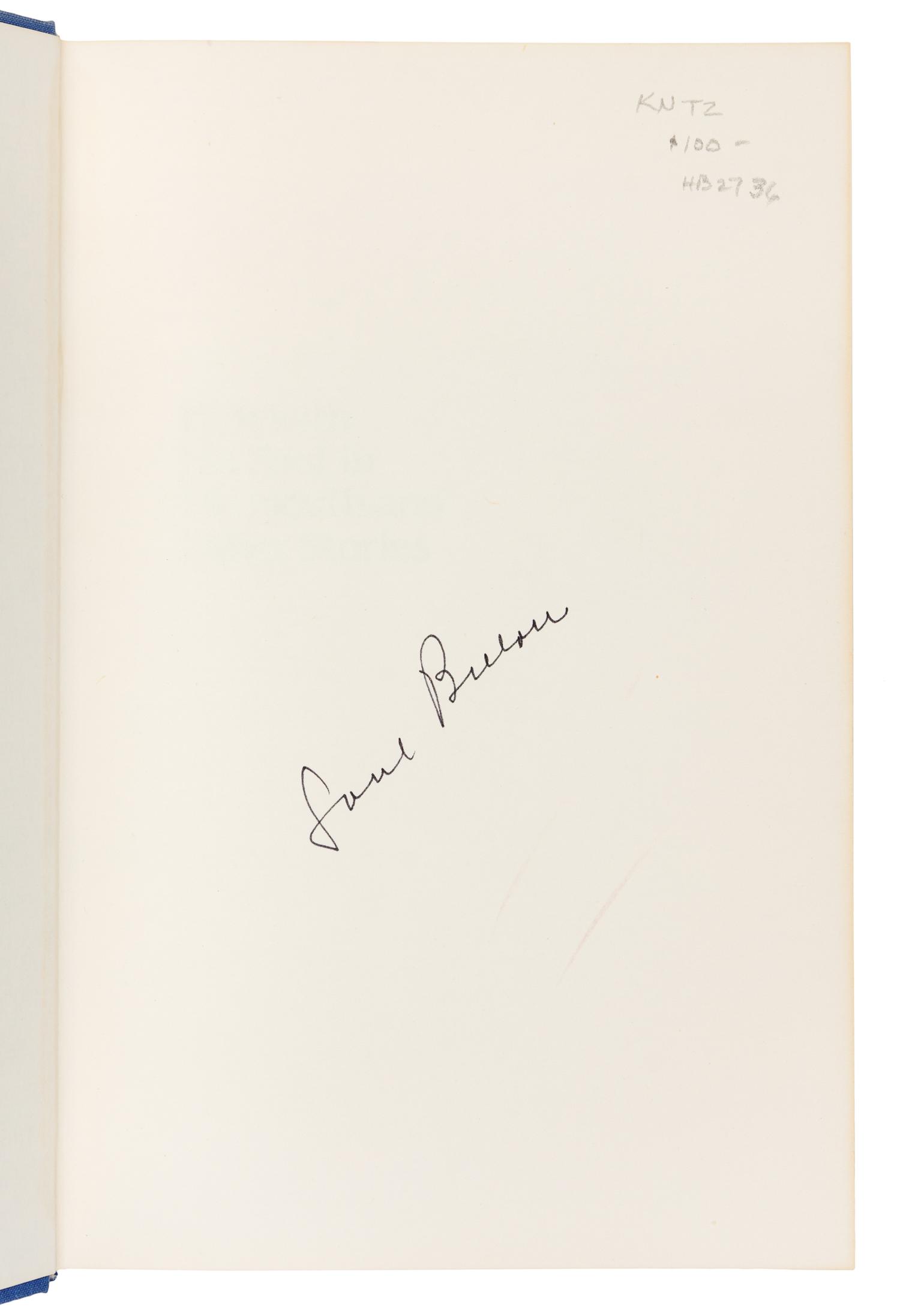 BELLOW, Saul (1915-2005). A group of 4 works. ALL FIRST EDITIONS.