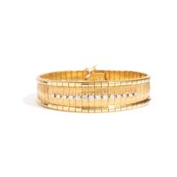 YELLOW GOLD AND DIAMOND BRACELET