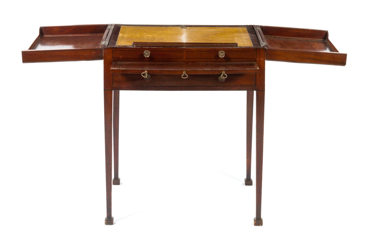 A George III Style Mahogany Drafting Table Height 32 x width 26 x depth 20 inches. — LATE 19TH/EARLY 20TH CENTURY