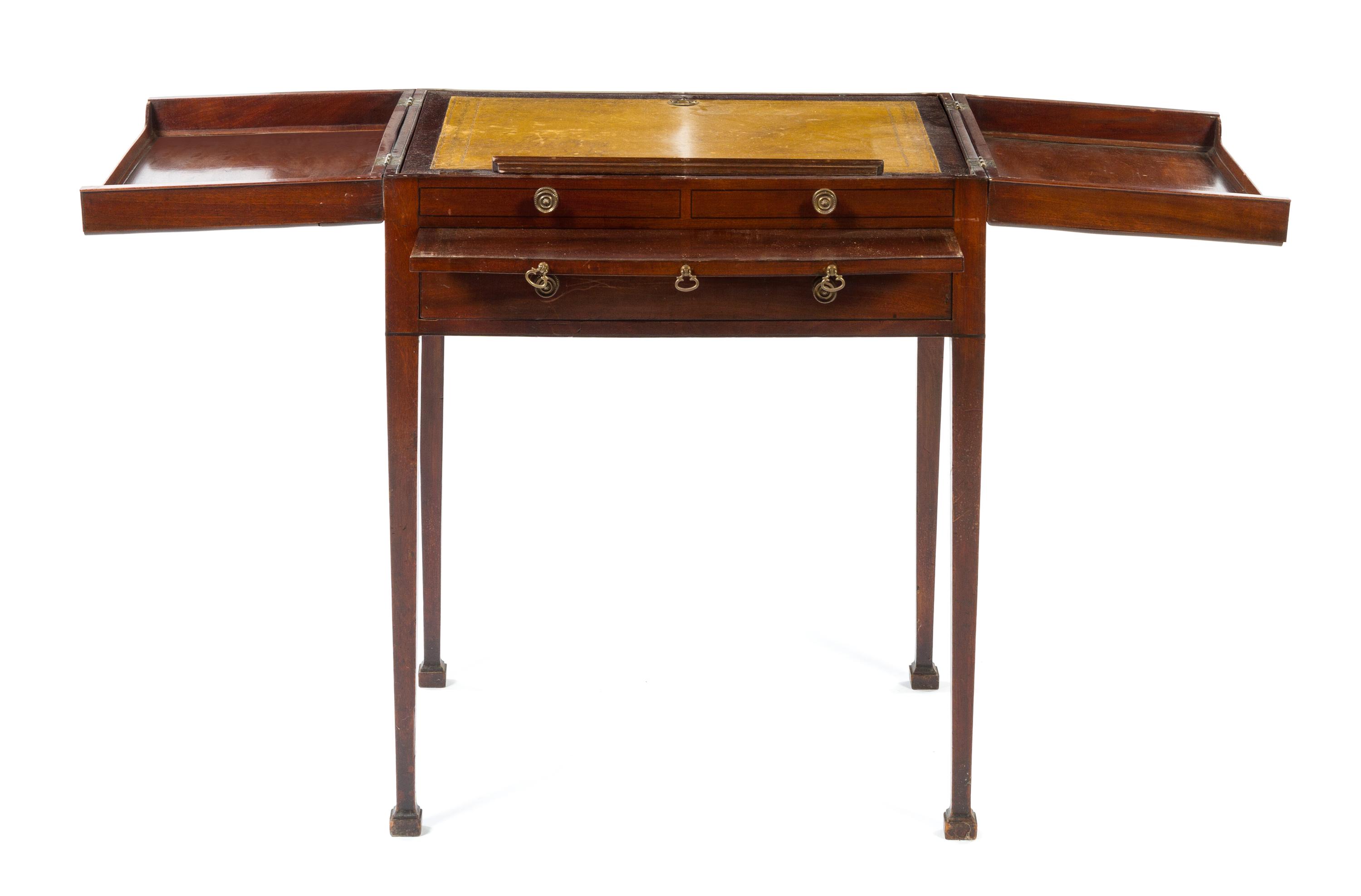 A George III Style Mahogany Drafting Table Height 32 x width 26 x depth 20 inches. — LATE 19TH/EARLY 20TH CENTURY