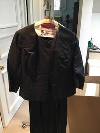 A Christian Dior Black Silk Dress and Jacket, 1950s No size label