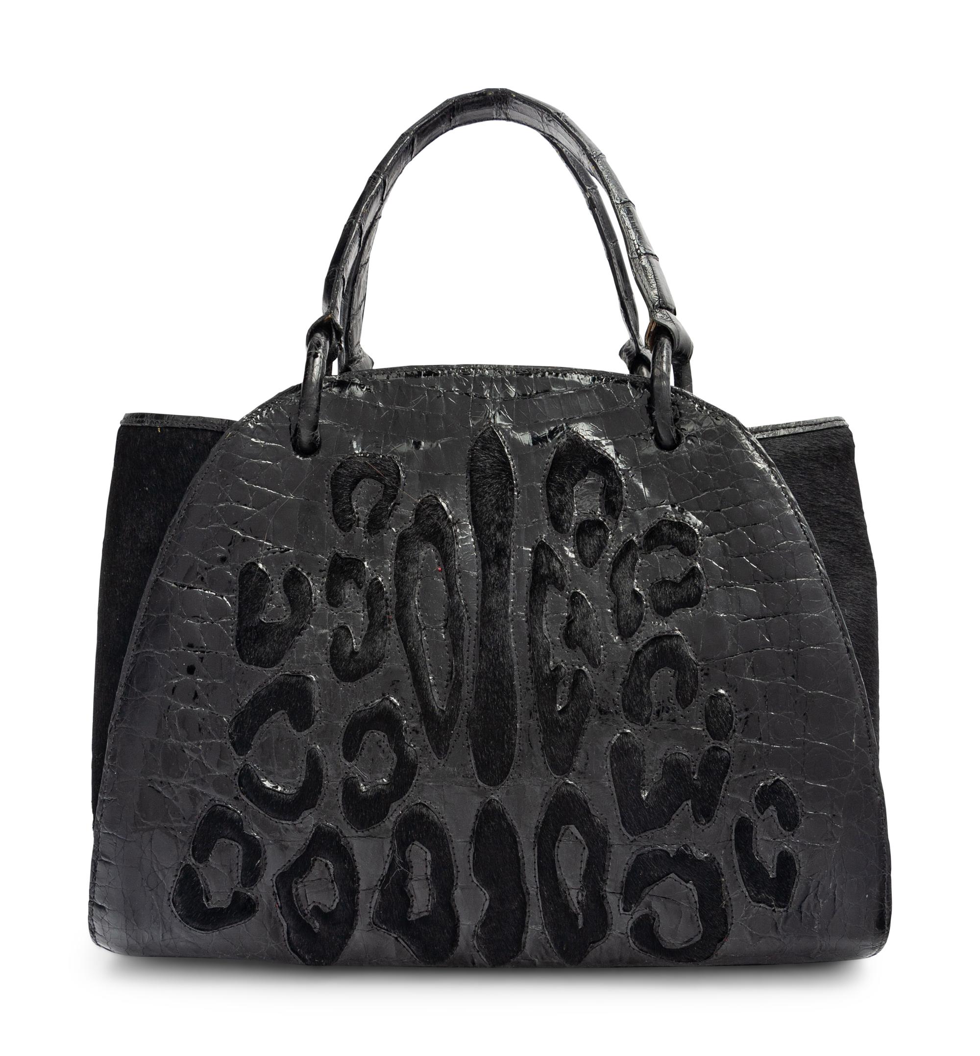 Nancy Gonzalez Alligator and Fur Bag, 2000s