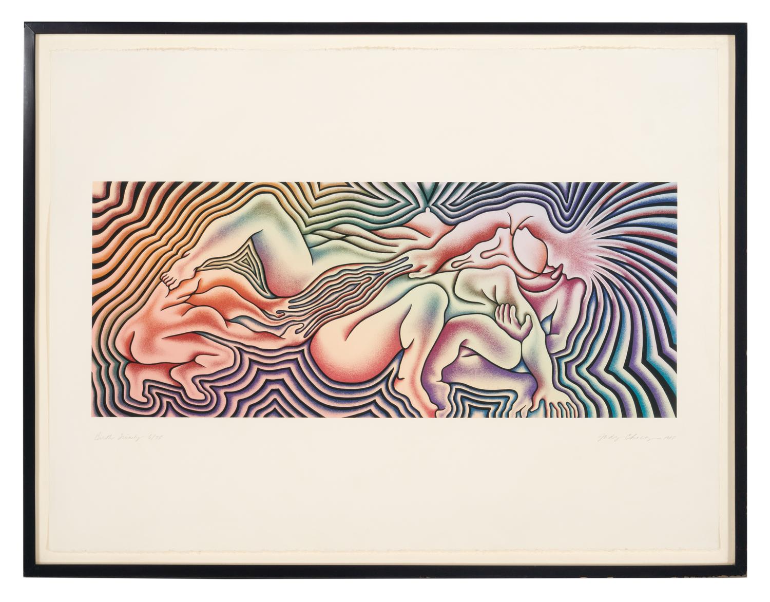 The Creation , Birth Tear/Tear , Birth Trinity , Guided by the Goddess , and Earth Birth (a group of 5 works from The Birth Project ), 1985