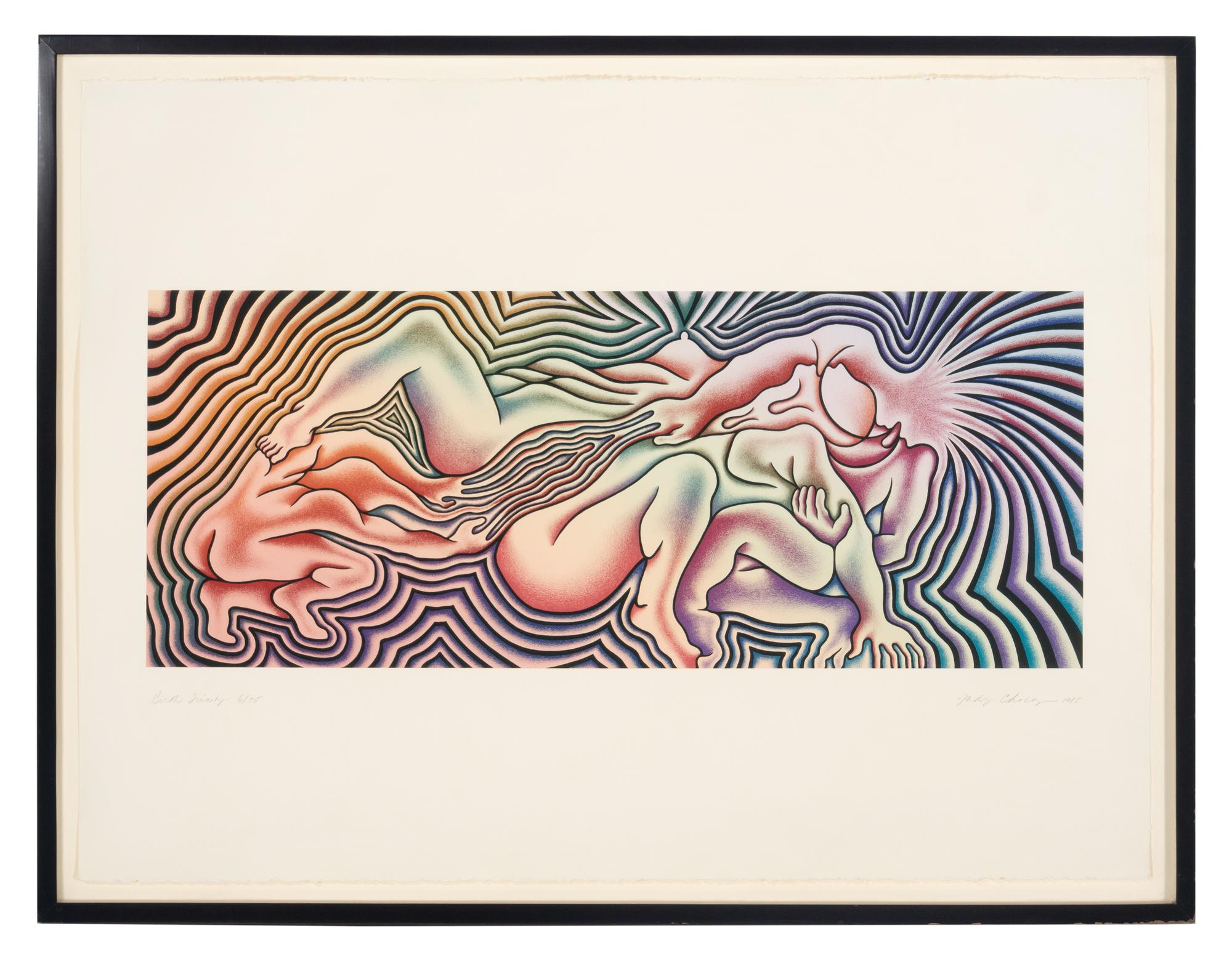 The Creation , Birth Tear/Tear , Birth Trinity , Guided by the Goddess , and Earth Birth (a group of 5 works from The Birth Project ), 1985