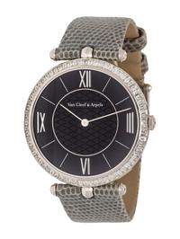 VAN CLEEF AND ARPELS, PLATINUM AND DIAMOND 'PIERRE ARPELS' WATCH