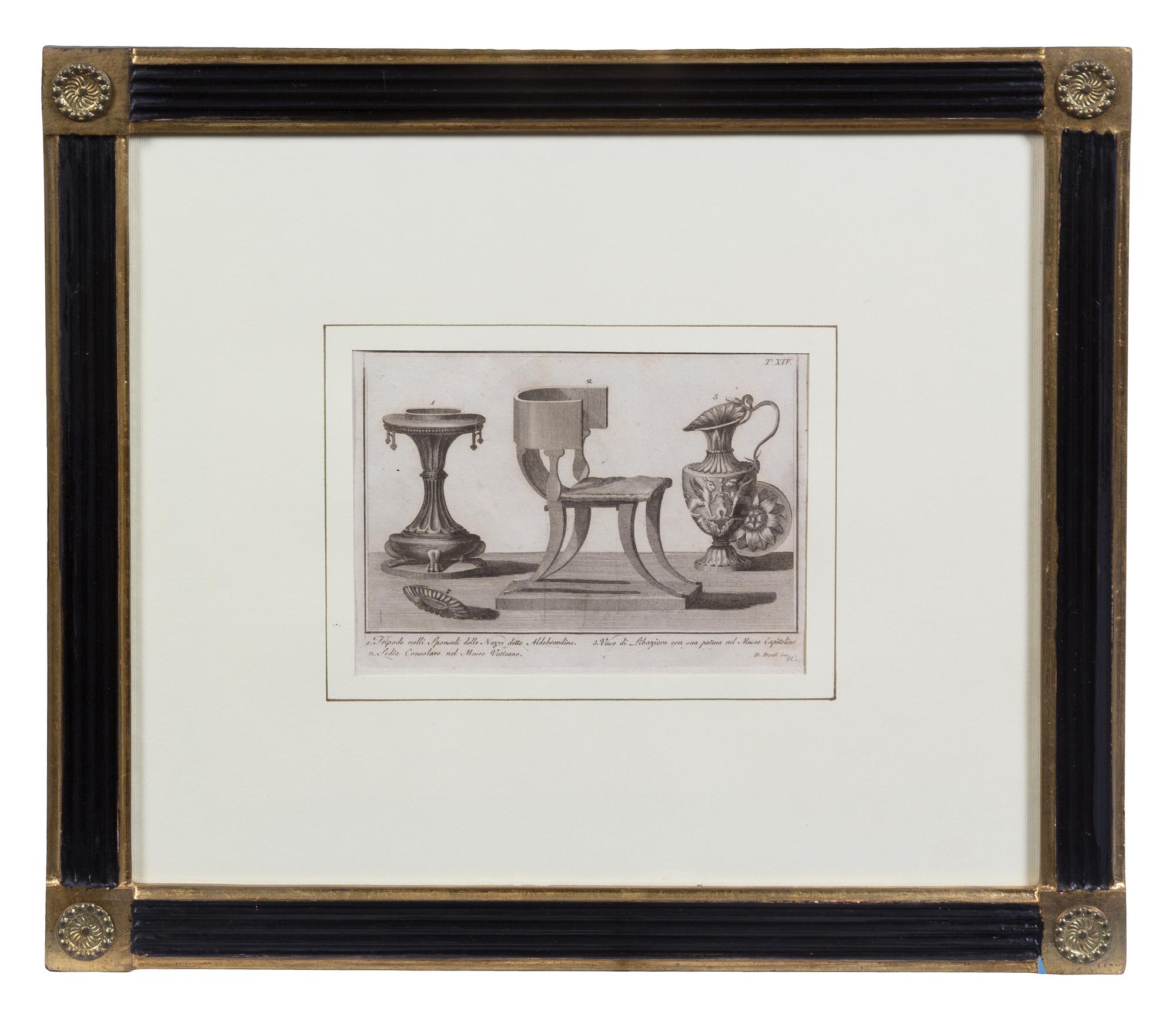 Domenico Pronti, (Italian, 18th Century), Two plates from Nuova raccolta rappresentante i costumi religiosi, civili, e militari degli a