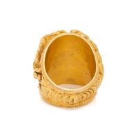 HIGH KARAT GOLD AND STAR RUBY RING