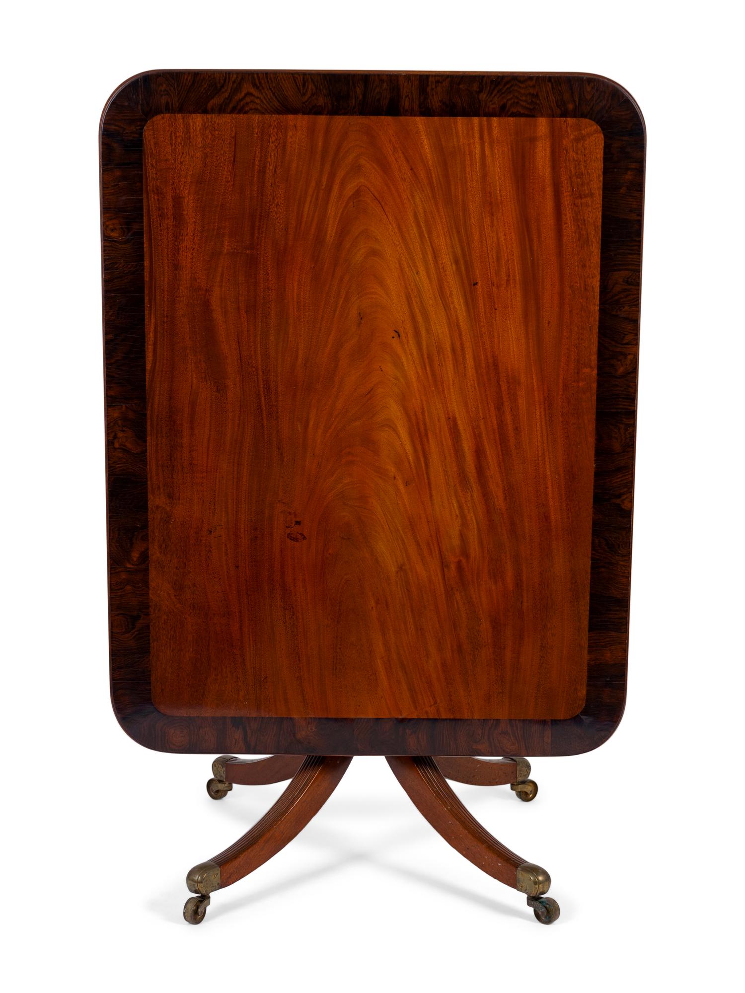 A Regency Cross-banded Mahogany Tilt-top Breakfast Table — EARLY 19TH CENTURY