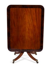 A Regency Cross-banded Mahogany Tilt-top Breakfast Table — EARLY 19TH CENTURY