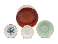 Three Chinese Porcelain Dishes