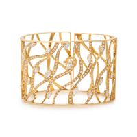 Yellow Gold and Diamond Cuff Bracelet