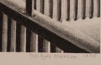 A group of four American prints (Ernest Fiene, New Snow ; Ernest Fiene, Rural Village ; Kyra Markham; Winter Twilight ; Ronau Woiceske, Winter Chores)