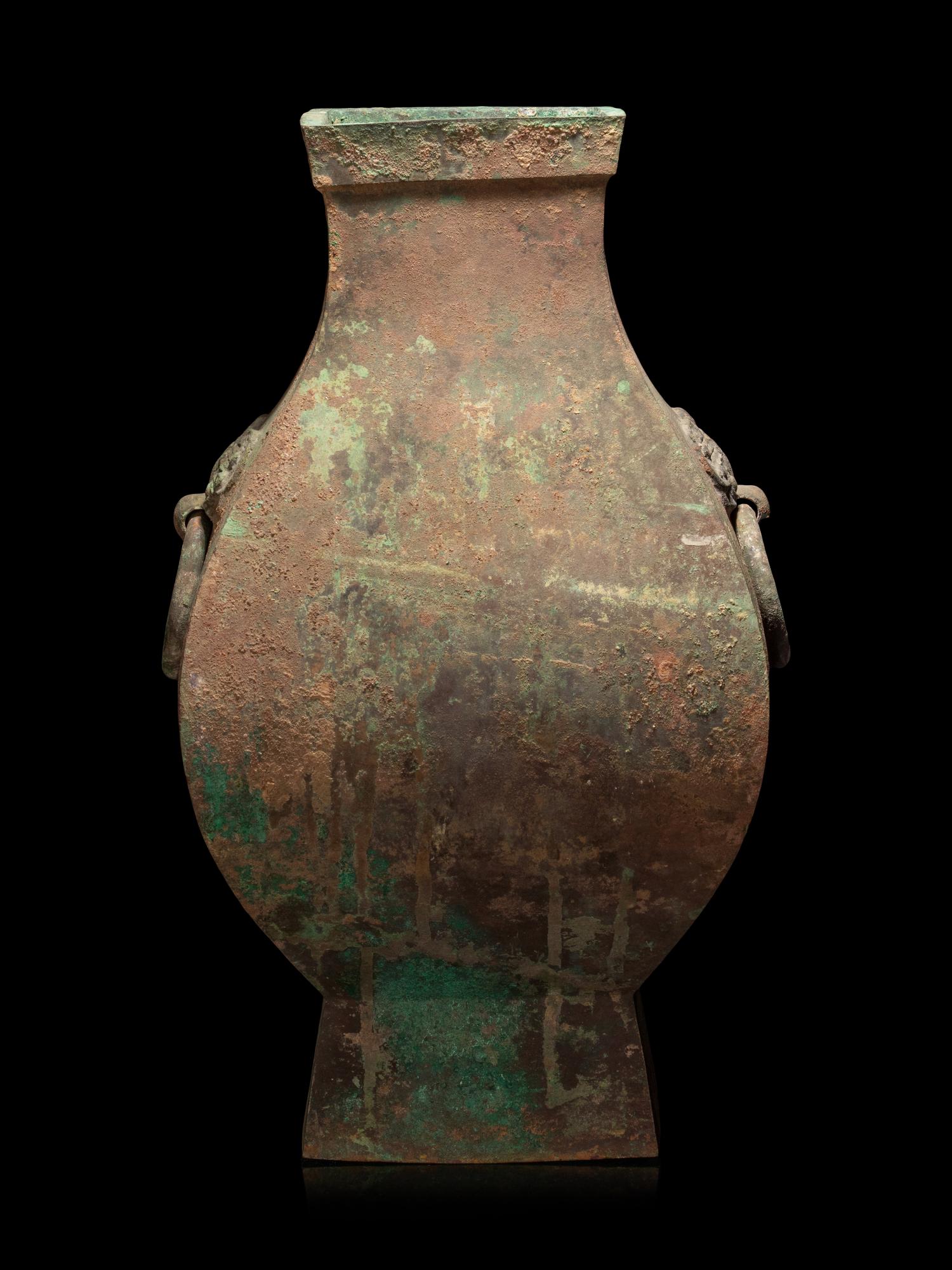 A Bronze Fanghu Vase
