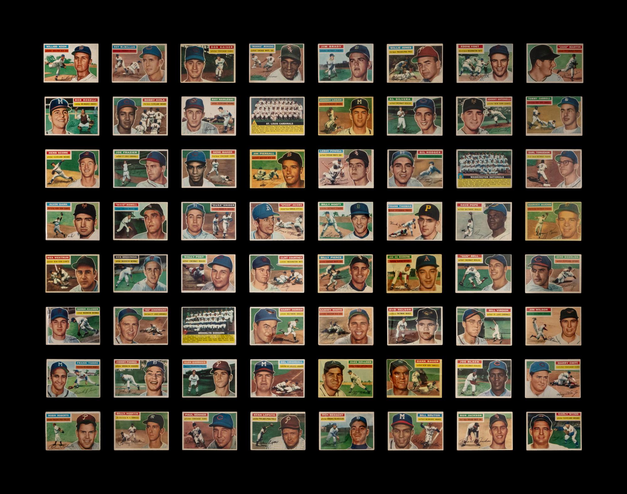 A Near Set of 1956 Topps Baseball Cards (330/340)