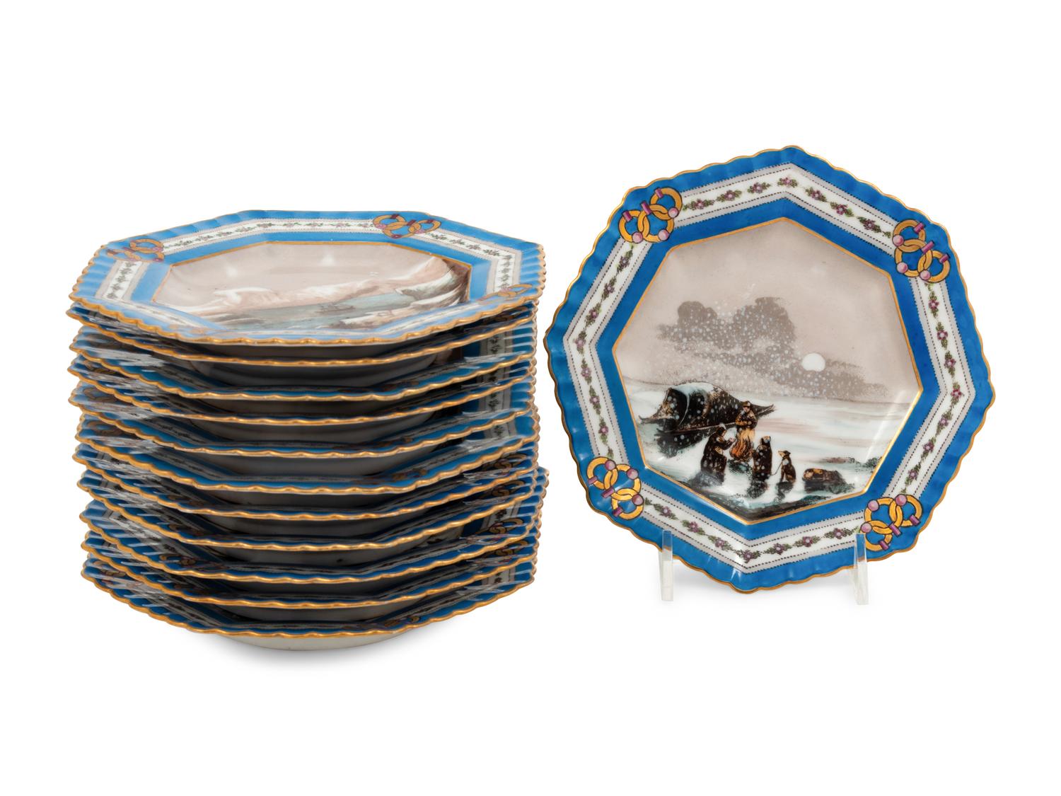 A French Porcelain Ice Cream Service