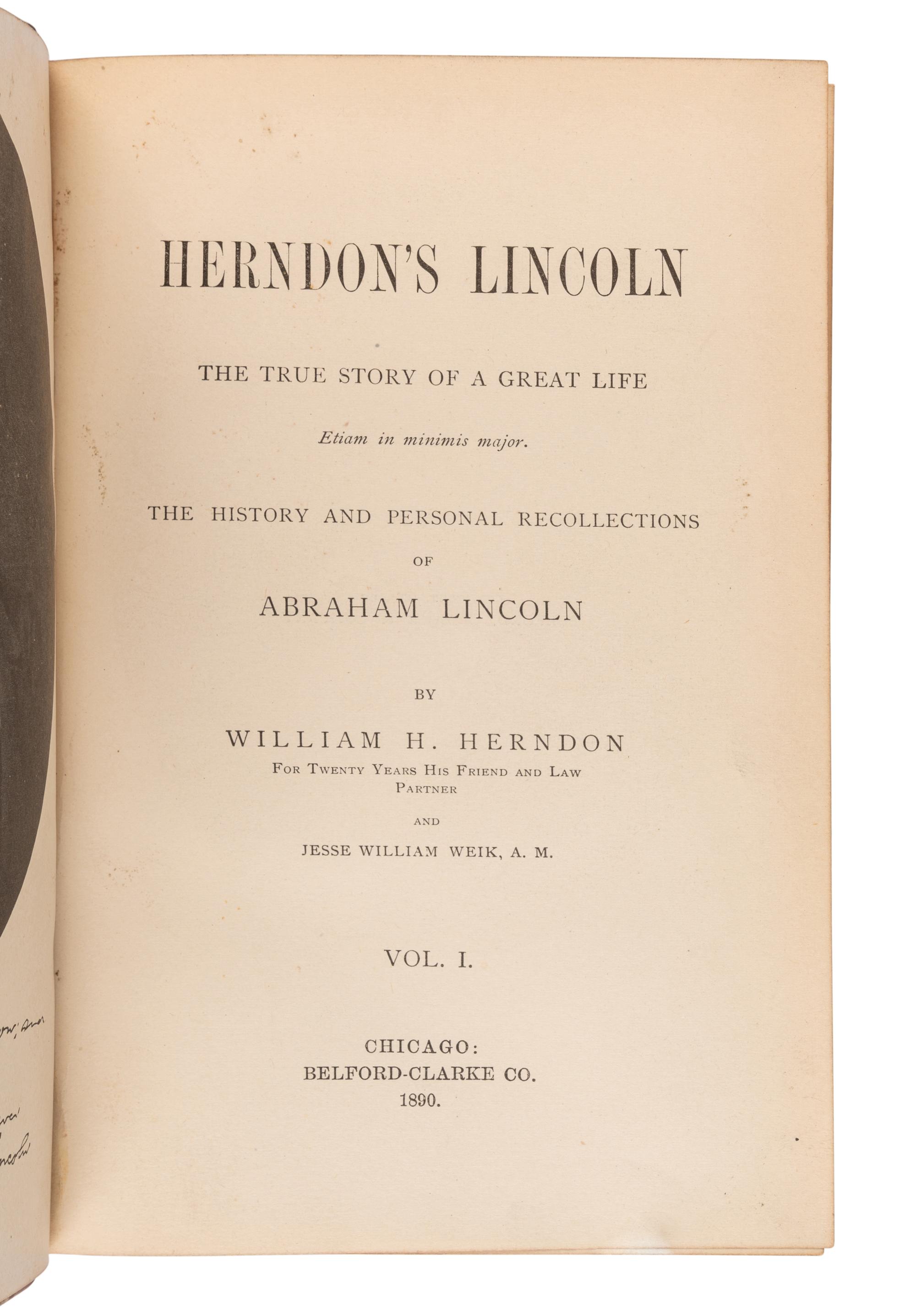 [LOWDEN, Frank Orren (1861-1943), his copies]. A group of 8 works about Illinois and Western settlement from Lowden's collection, including: