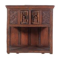 A Gothic Revival Oak Court Cupboard