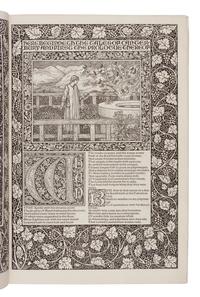 [FINE PRESS & LIVRE D'ARTISTE]. -- [KELMSCOTT PRESS]. CHAUCER, Geoffrey. The Works ... now newly imprinted . Edited by F.S. Ellis. Hammersmith: Kelmscott Press, 1896.