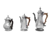 Three English Silver Teapots