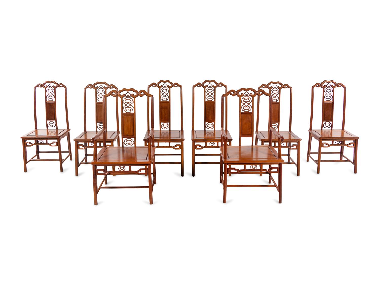 A Set of Chinese Huali Dining Table and Chairs