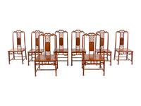 A Set of Chinese Huali Dining Table and Chairs