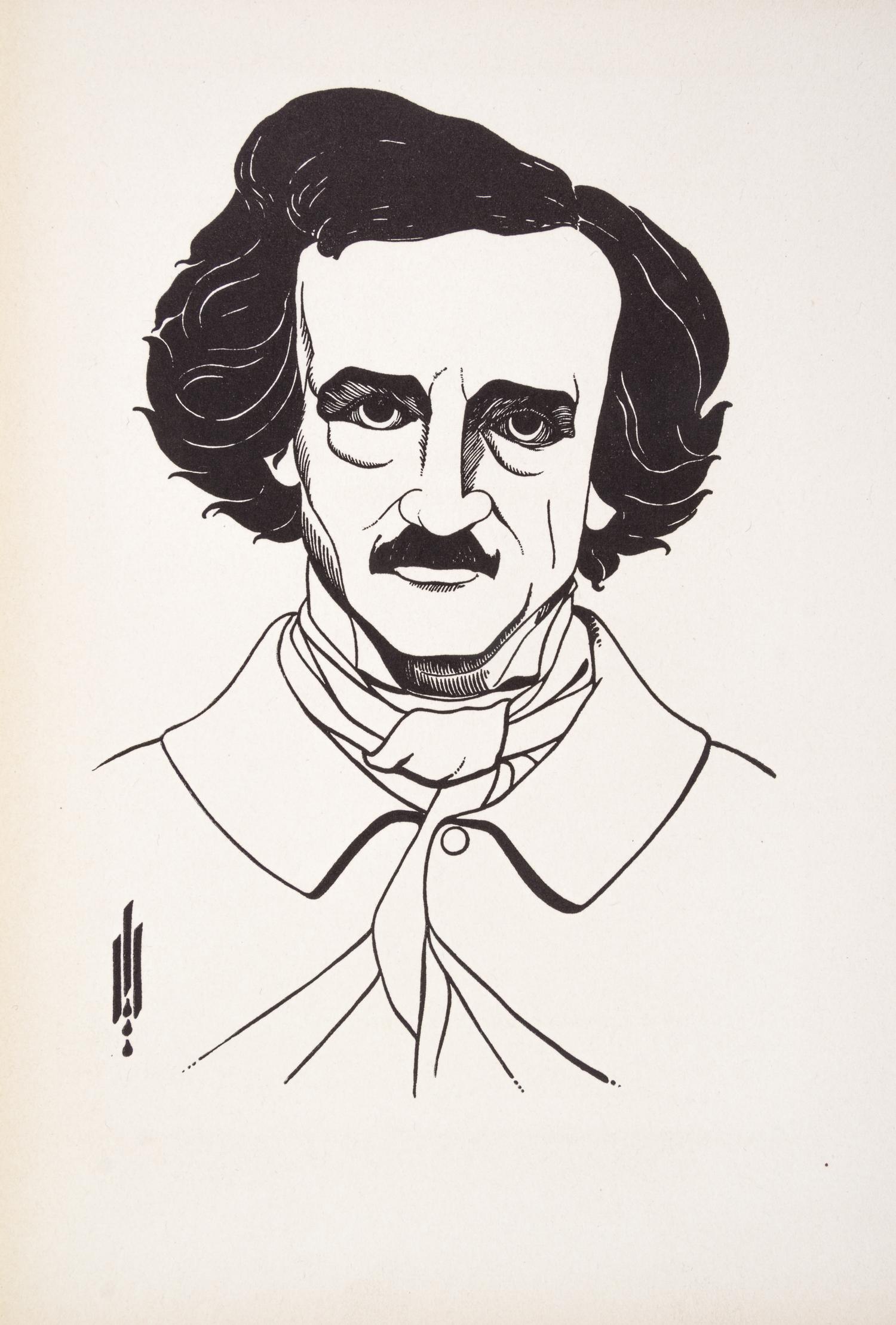 (BEARDSLEY, AUBREY) POE, EDGAR ALLEN. Illustrations to Edgar Allen Poe. Indianapolis, 1926. Limited, with 5 loose plates laid in.
